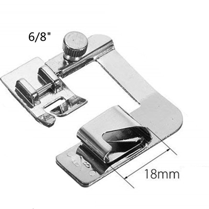 Rolled Hem Presser Foot Set (13/19/22mm), 3-Piece Sewing Machine Foot for Brother & Singer - Domestic Sewing Machine Accessories