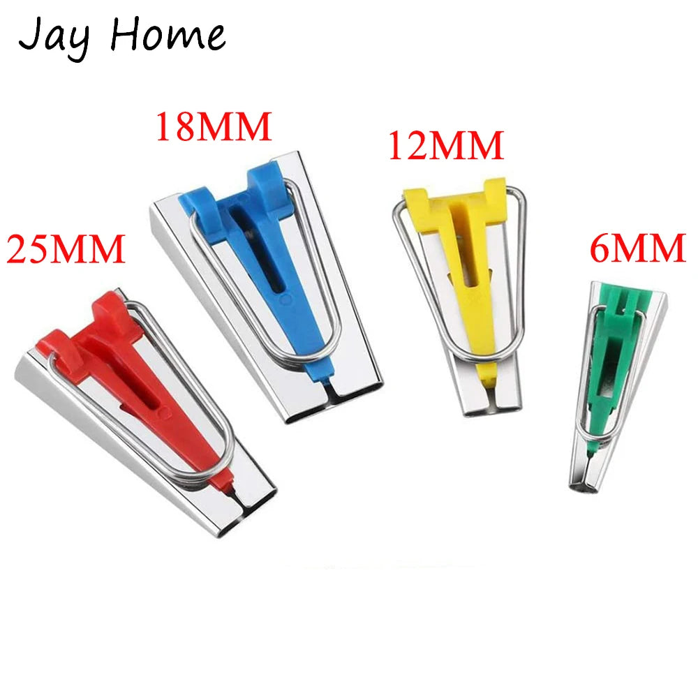 5-Size Bias Tape Maker Set – 6mm, 9mm, 12mm, 18mm, 25mm, for Sewing, Quilting & Patchwork
