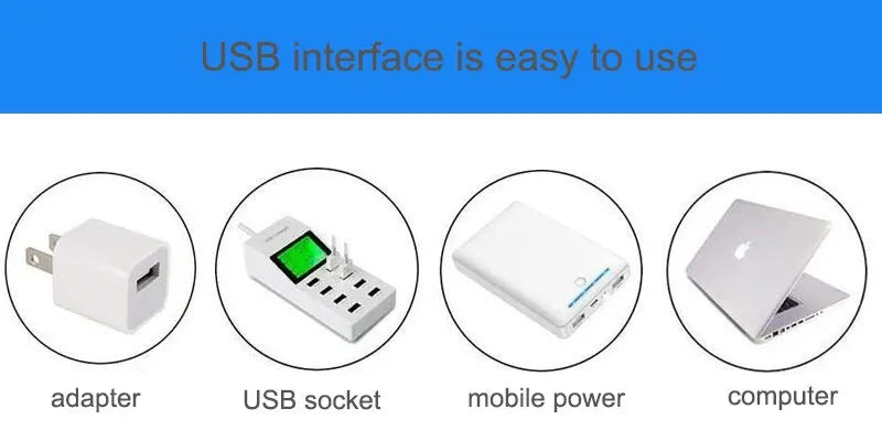 LED Sewing Machine Light Strip – USB Powered with Touch Switch, Waterproof, White Light, 1M/2M/3M Sizes