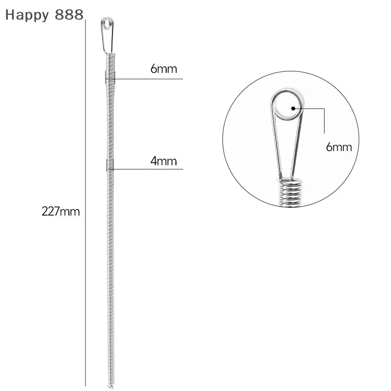 Flexible Spring Drawstring Threader Clip For Pants And Hoodies, 2/4pcs x Bendable rope threading tool