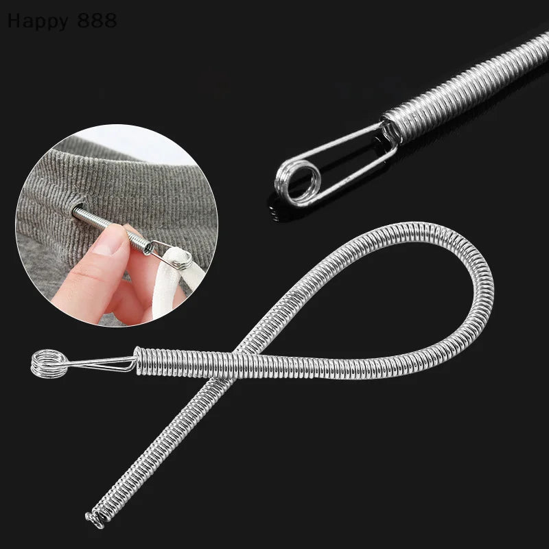 Flexible Spring Drawstring Threader Clip For Pants And Hoodies, 2/4pcs x Bendable rope threading tool