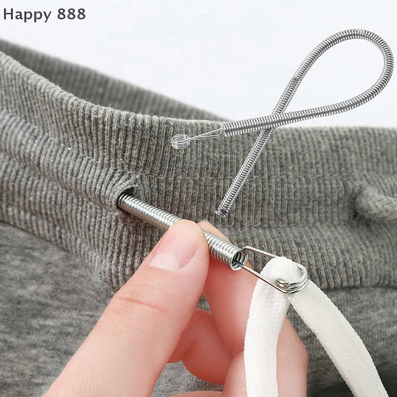 Flexible Spring Drawstring Threader Clip For Pants And Hoodies, 2/4pcs x Bendable rope threading tool