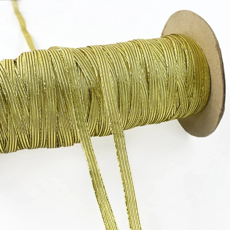 30Meters 6mm Flat Elastic Rope Mask Hairwear Rubber Bands Pants Waistband Oversleeve Cap Shoes Stretch Tape Sewing Accessories