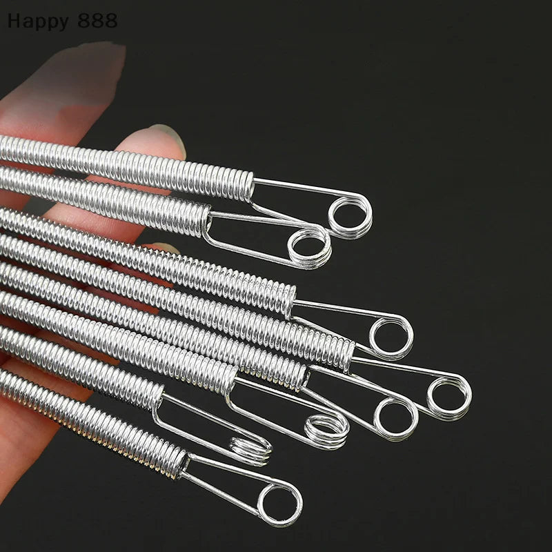 Flexible Spring Drawstring Threader Clip For Pants And Hoodies, 2/4pcs x Bendable rope threading tool
