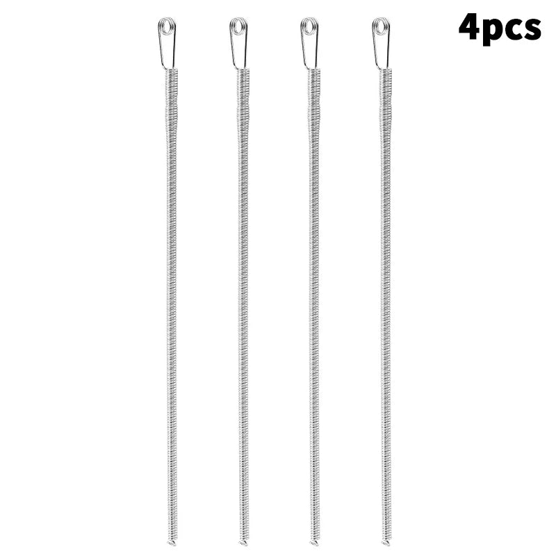 Flexible Spring Drawstring Threader Clip For Pants And Hoodies, 2/4pcs x Bendable rope threading tool