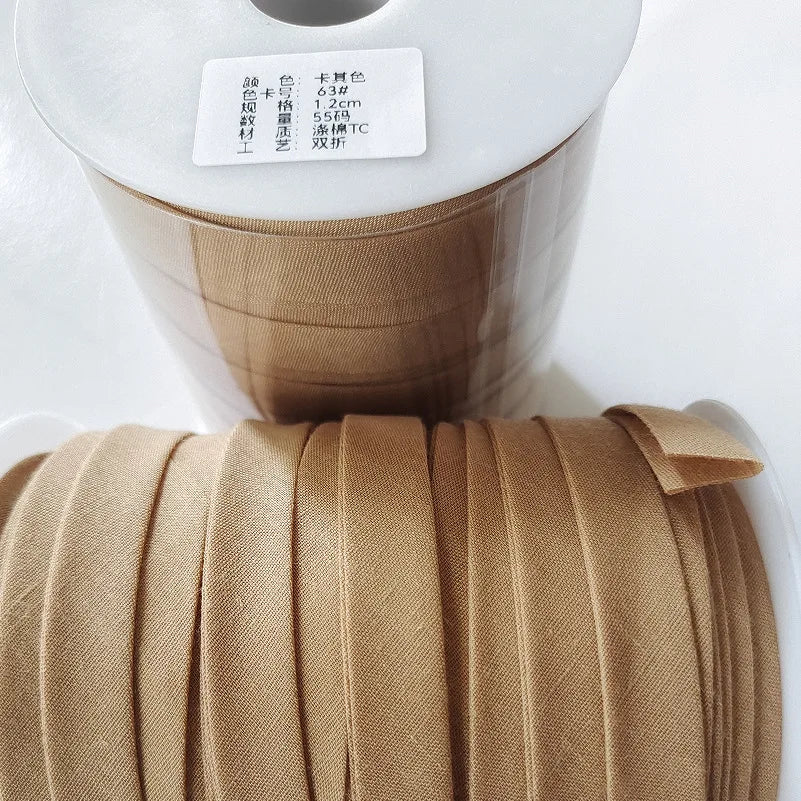 Double Fold Bias Tape – 1/2" x 55 Yards