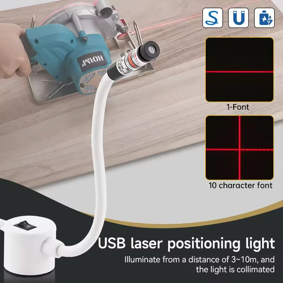 Magnetic Sewing Laser Guide with Crosshair Light – for Straight Stitching & Machine Quilting (3 in-One)