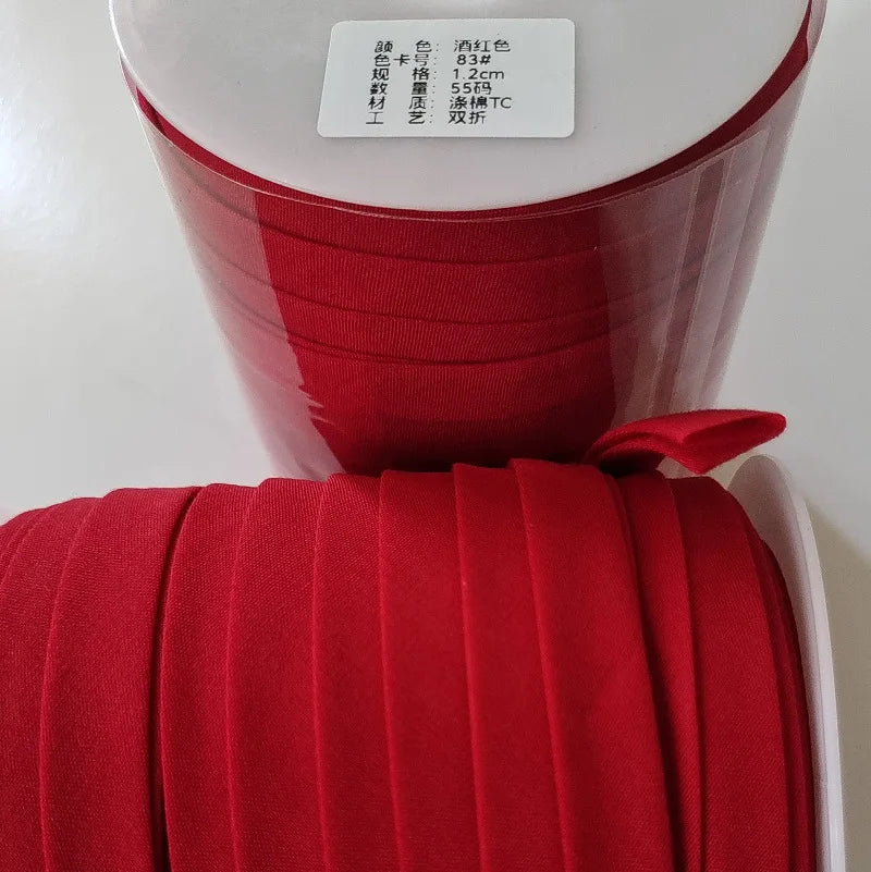 Double Fold Bias Tape – 1/2" x 55 Yards
