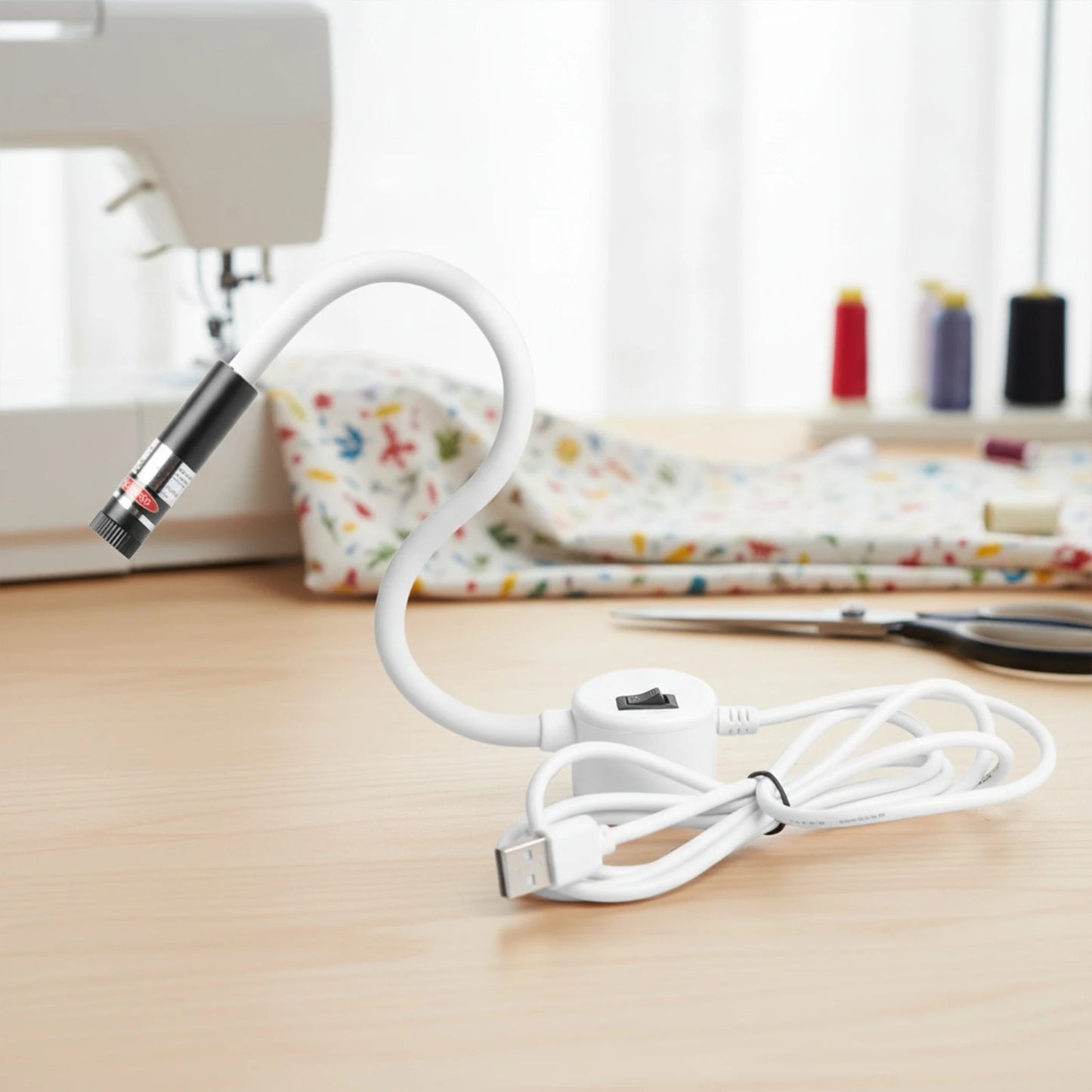 Magnetic Sewing Laser Guide with Crosshair Light – for Straight Stitching & Machine Quilting (3 in-One)