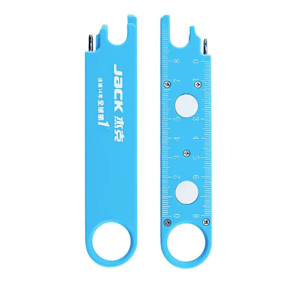 Magnetic Needle Threader with Magnifier & Ruler, Anti-Pinch Storage Case - Multi-Function Sewing Tool