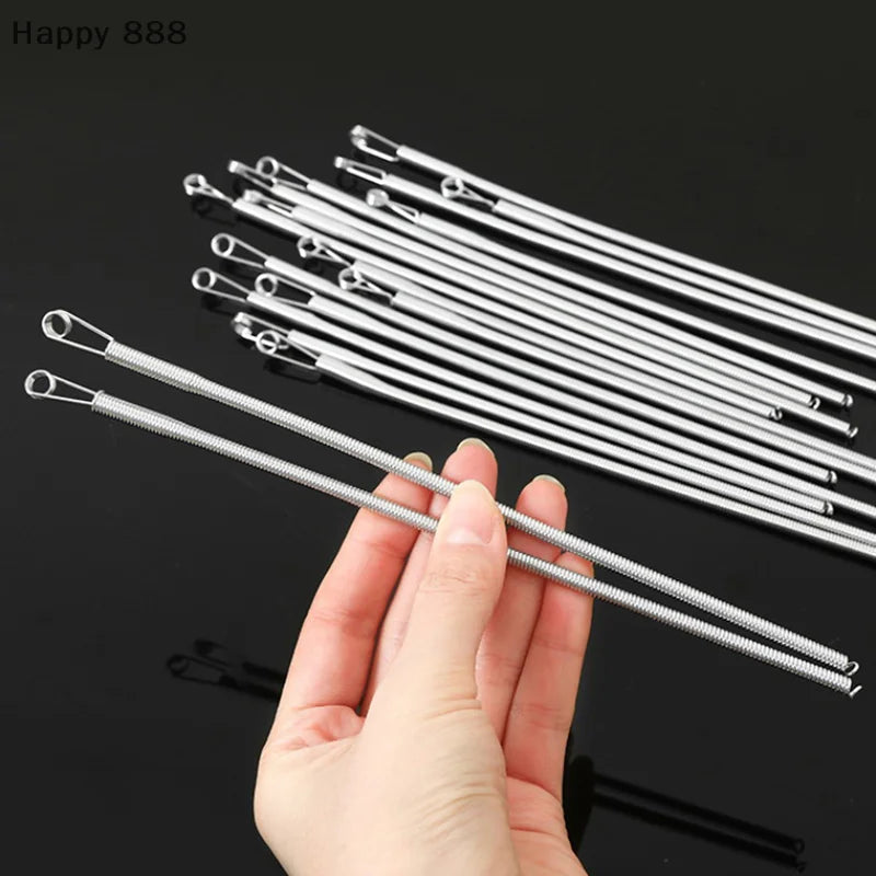 Flexible Spring Drawstring Threader Clip For Pants And Hoodies, 2/4pcs x Bendable rope threading tool